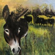 Animal Art | Donkey Painting for Sale | Burrow by Susan Tyler